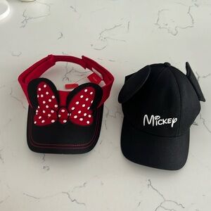 NWT Mickey & Minnie Hats
